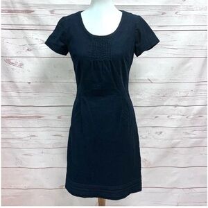 Boden Montartre Navy Corduroy Shift Dress Size 4L